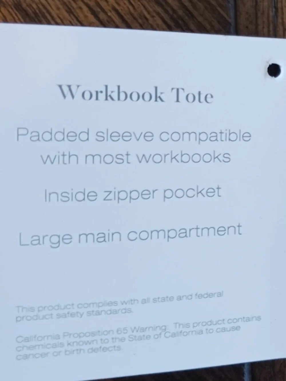 Adrienne Vittadini Large Vegan Black Workbook Laptop Tote New